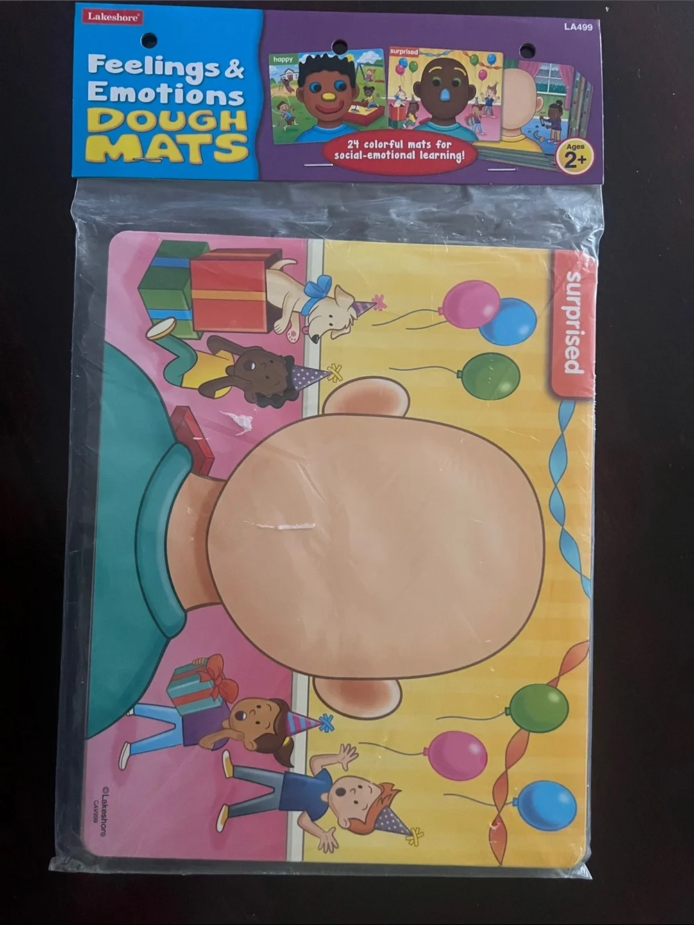 Lakeshore Feelings & Emotions Dough Mats - Yellow & Pink